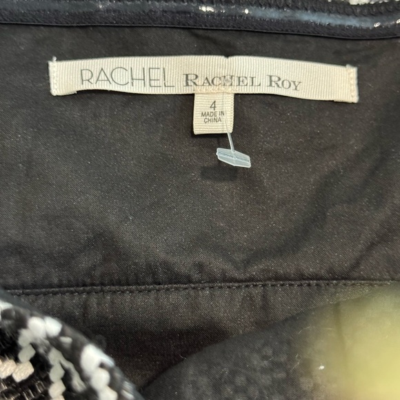 RACHEL Rachel Roy Black and White Halter Sundress - Picture 5 of 6